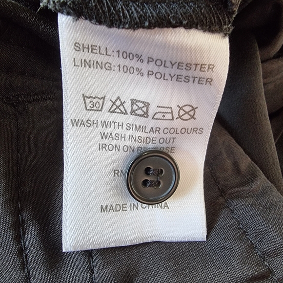 Matteson High Waisted Belted Black Dress Pants - Picture 6 of 7